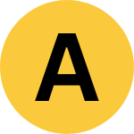 center letter A
