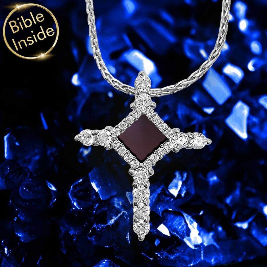Christian Pendant Cross with New Testament Bible Inside - My Nano Jewelry
Sterling Silver Christian Pendants Heart Design with Bible Inside - My Nano Jewelry